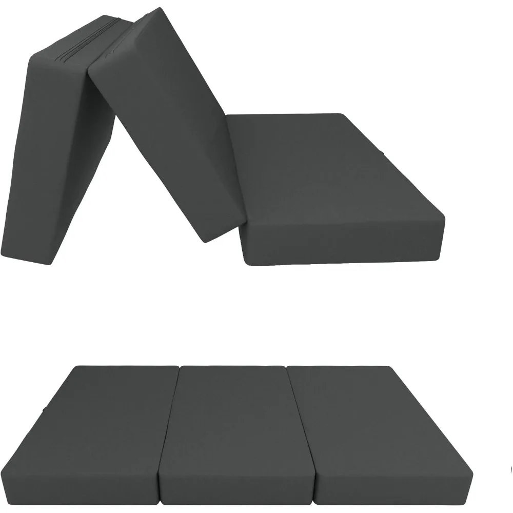 Wasserdichte Klappmatratze, Autobett, zusammenklappbar, wasserdicht, für Gäste, Camping, Reisebett, 120 x 195 x 15 cm