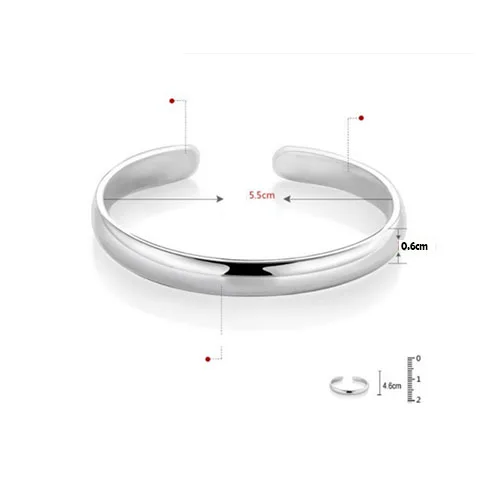 Women's 999 Sterling Silver Cuff Bracelet