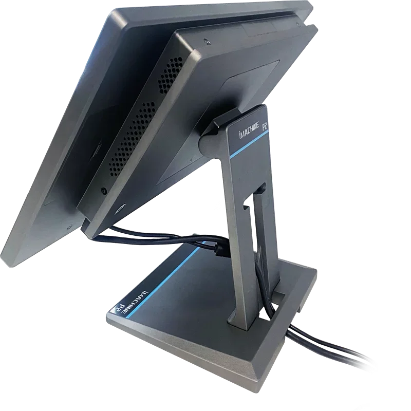 متوفر في المخزون P2 WIN11 محطة POS بشاشة مزدوجة 15.6 بوصة + 10.1 بوصة HD Vesa جدار جبل وحدة المعالجة المركزية I3-8th نظام نقاط البيع لسطح المكتب SDK كشك الدفع