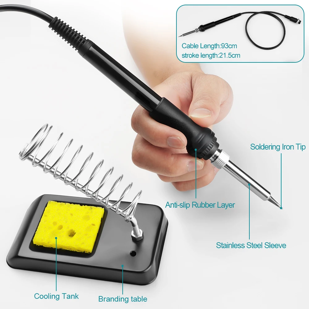 Waitley Portable Soldering Iron Kit for Makita Bosch Dewalt 18V 20V battery , Electric Soldering Tool for DIY Electronics Repair