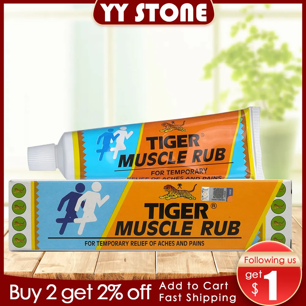 

60g Tiger Balm Muscle Rub Original For Temporary Relief of Aches and Pains For Sporter Relief Muscle Pain Joints