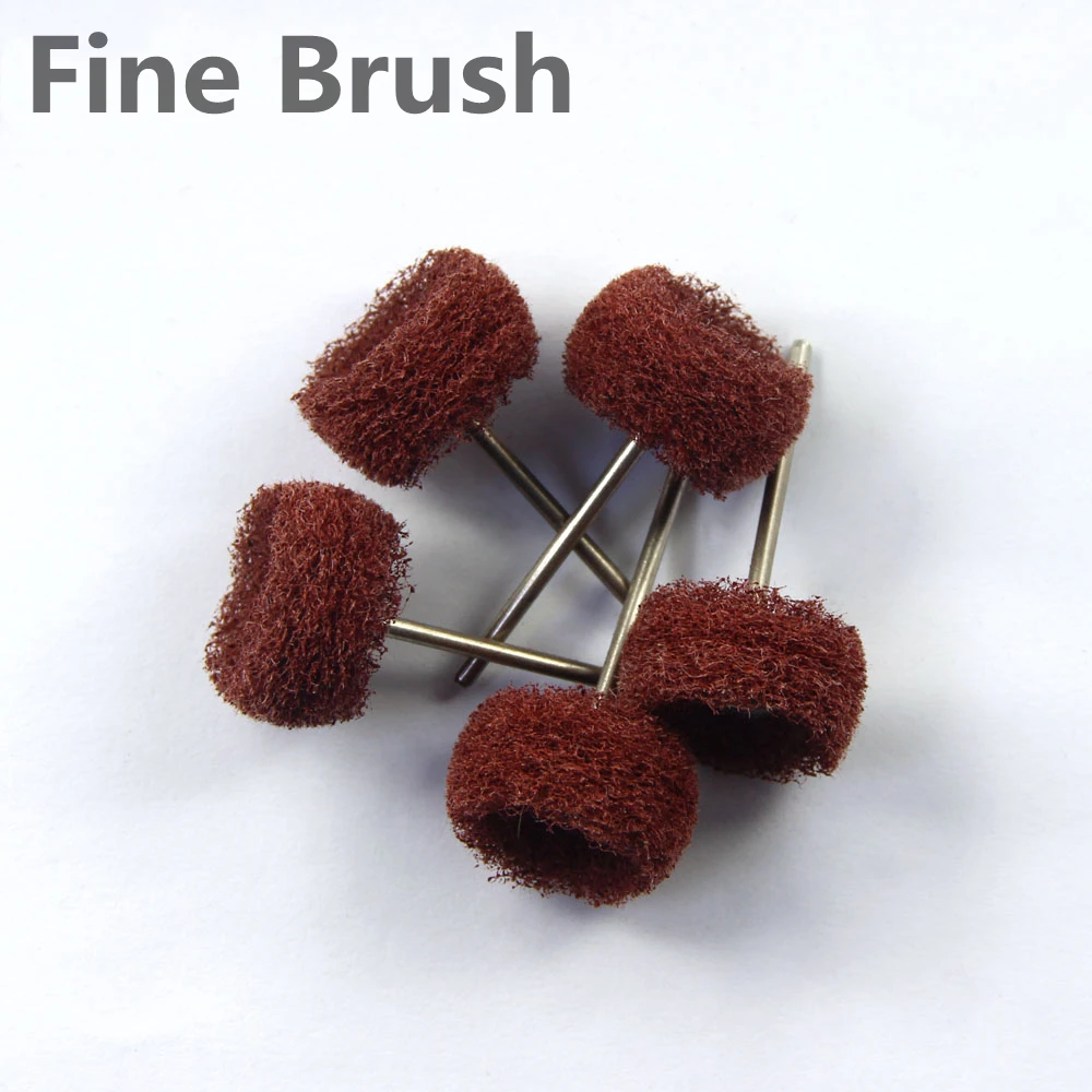 #01Ms25# Dental Polishing Wheel Fine Brush 5pcs Grinding Ceramic/Metal/ Jade/Jewelry For Low Speed Handpiece Dentist Supply