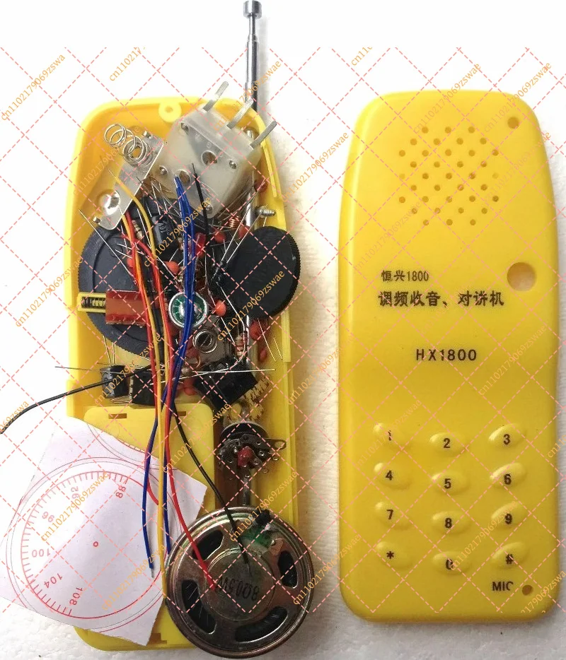 HX1800 FM Walkie-Talkie DIY Kit - Two-Way Radio Electronics Production & Assembly Set