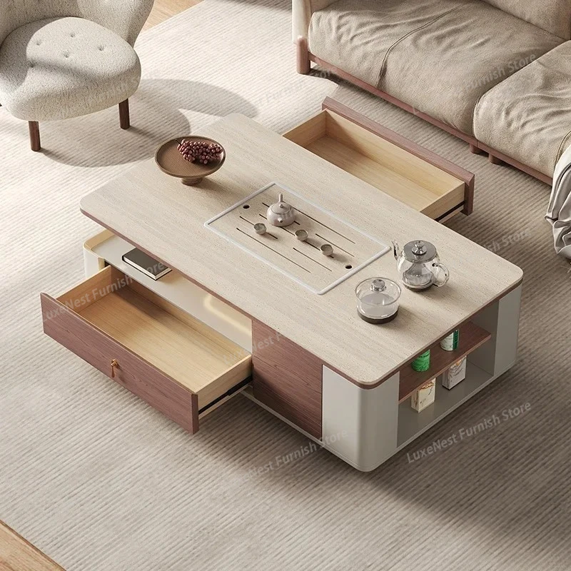 

Luxury Decoration Coffee Table Modern Bedroom Storage Designer Living Room Side Table Drawers Couchtisch Lounge Suite Furniture