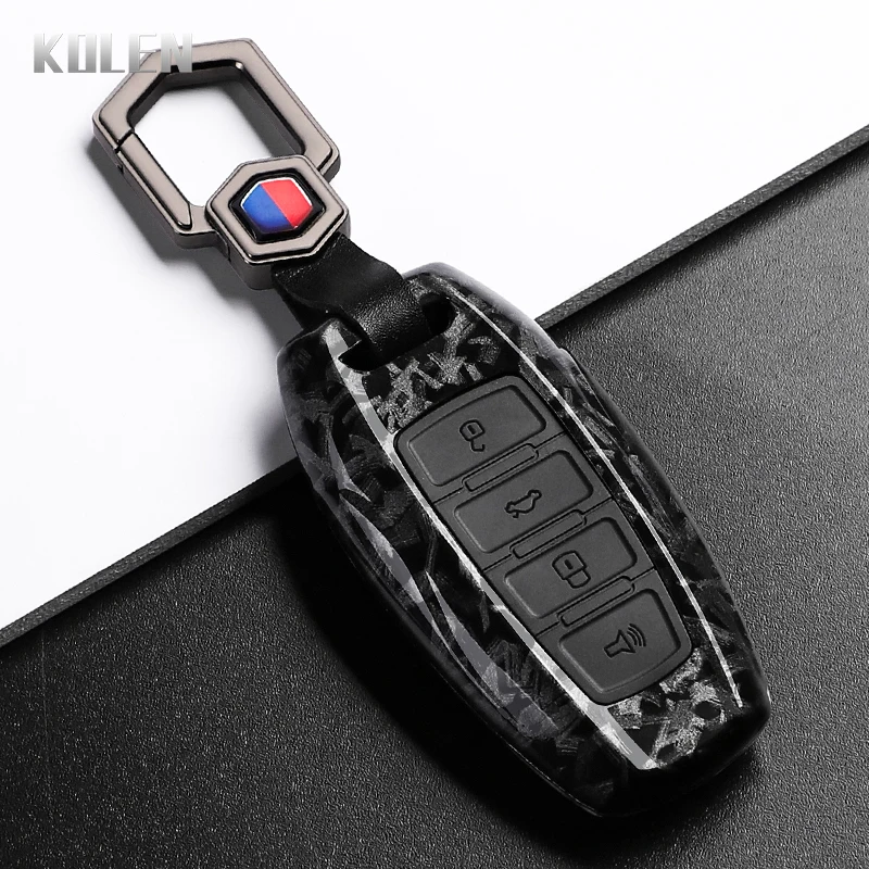 ABS Carbon Fiber Car Key Case Cover For Great Wall Haval Jolion 2022 H6 H7 H4 H9 F5 F7 F7X F7H H2S GMW Dargo Shell Accessories