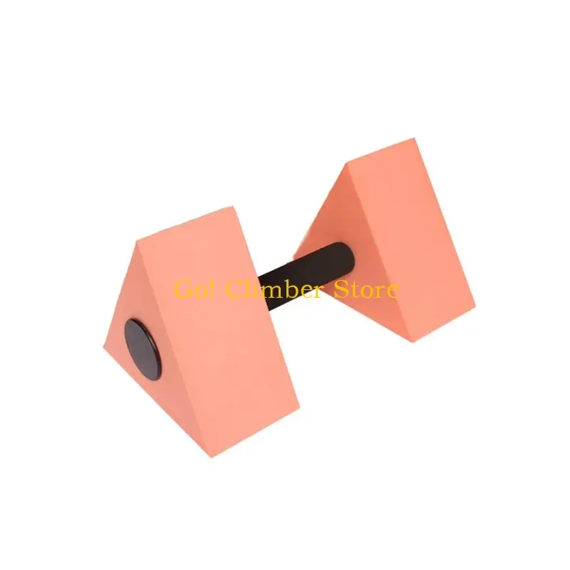 Q84C Triangular Pool Exercise Dumbbell for Swim Practice, Water Fitness Hand Dumbbell with Direct Grip Shape for Routine Use
