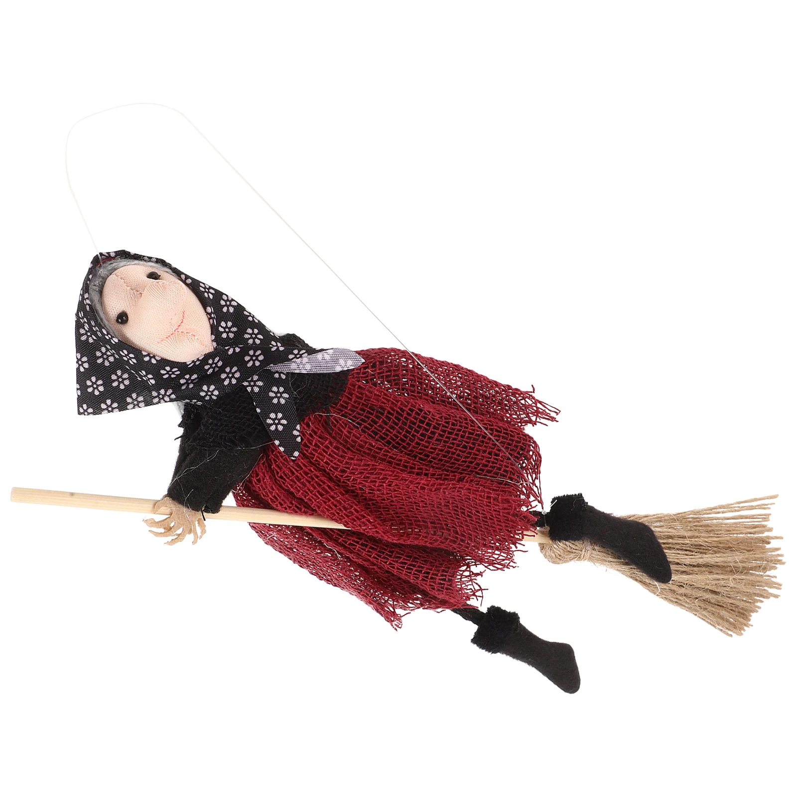 

Halloween Decorative Witch Hanging Adorable Fabric Ornament Durable Festive Suspension Figurine Household Party for Home