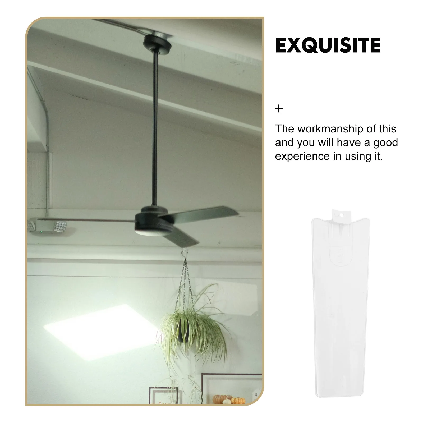 3 قطعة شفرات مروحة السقف المدمجة البلاستيك استبدال المكونات في التثبيت أوراق عالمية لمراوح الركيزة الدائمة لطاولة المكتب #5