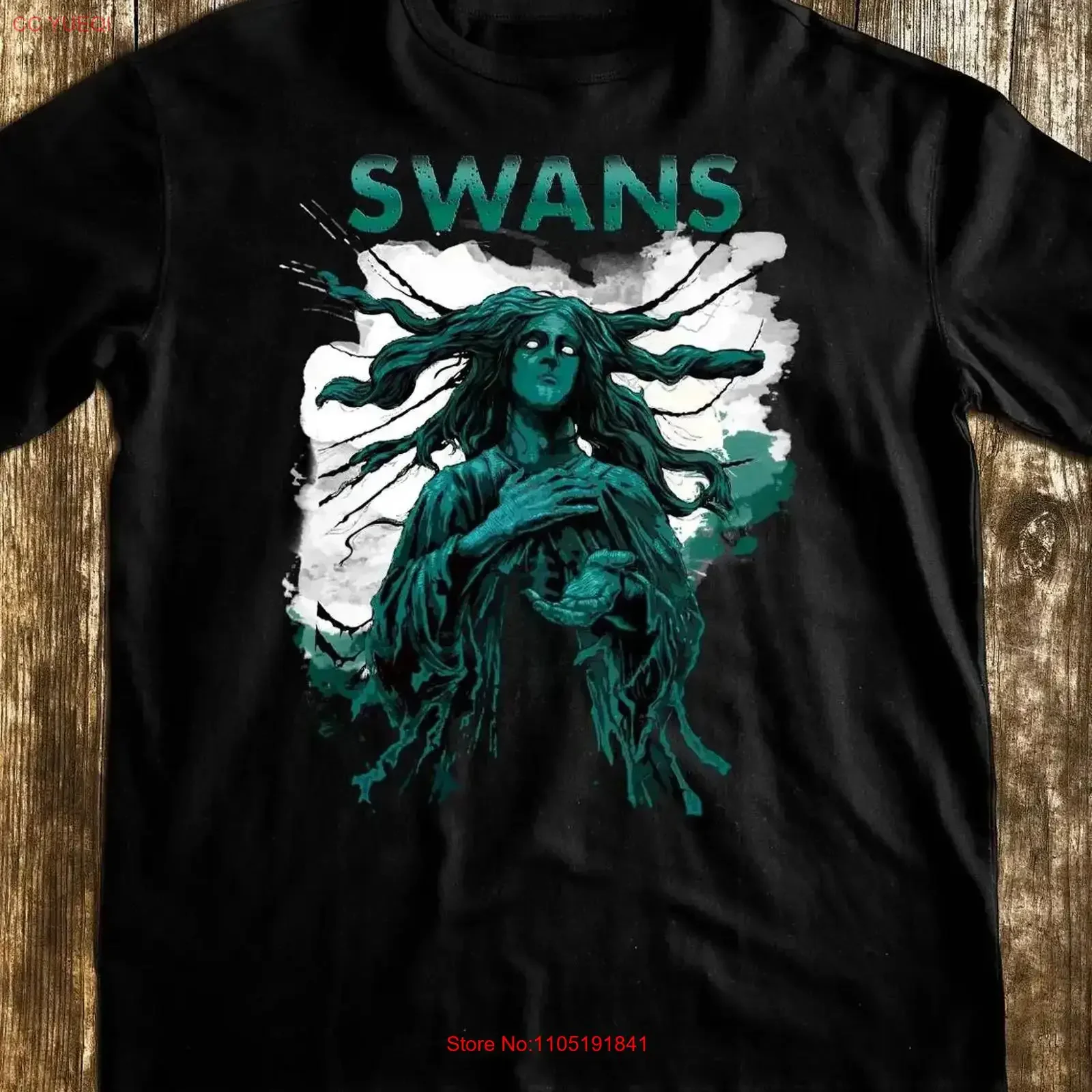 Swans Band 100 Cotton Full Size T Shirt Halloween KK461 vintage Washed homme Versatile graphic streetwear Comfortable Slightly