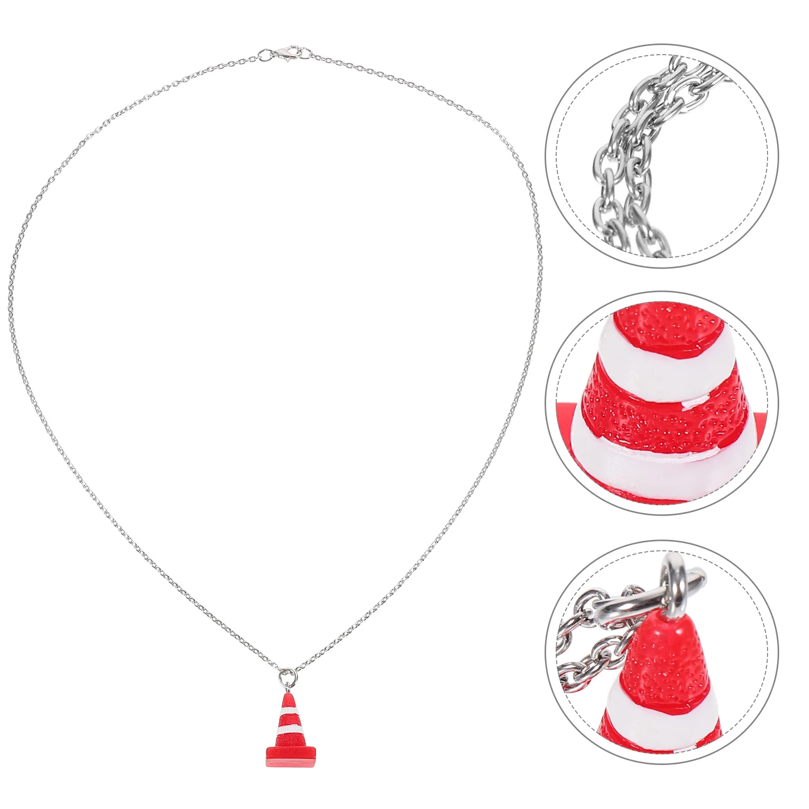 Mini Traffic Cone Pendant Necklace The Gift Decoration Chic Alternative Jewelry Miss