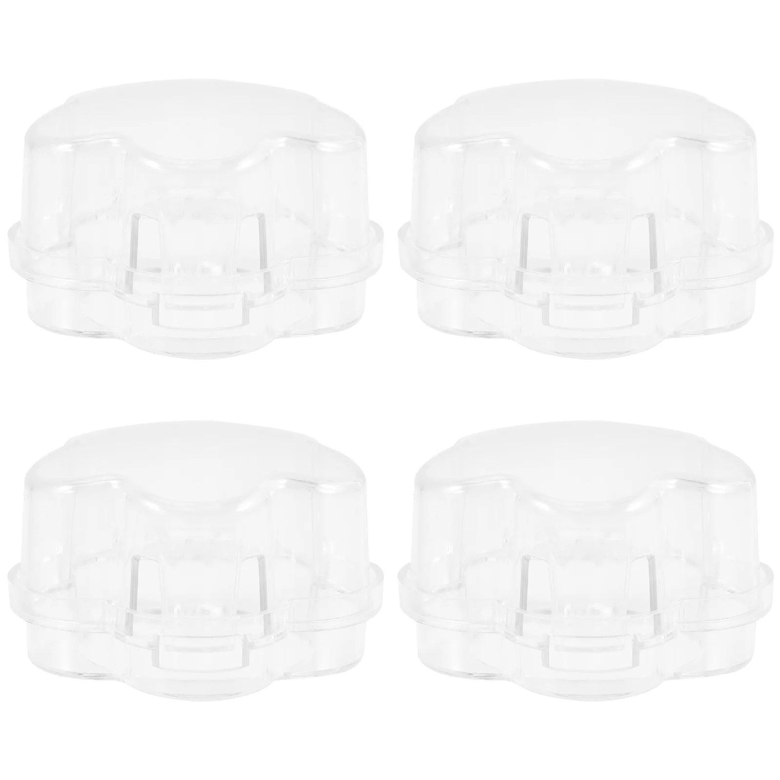 4 pçs capas de botão de fogão para segurança infantil material transparente prático fino acabamento botão de fogão a gás cobre recém-nascido deve ter