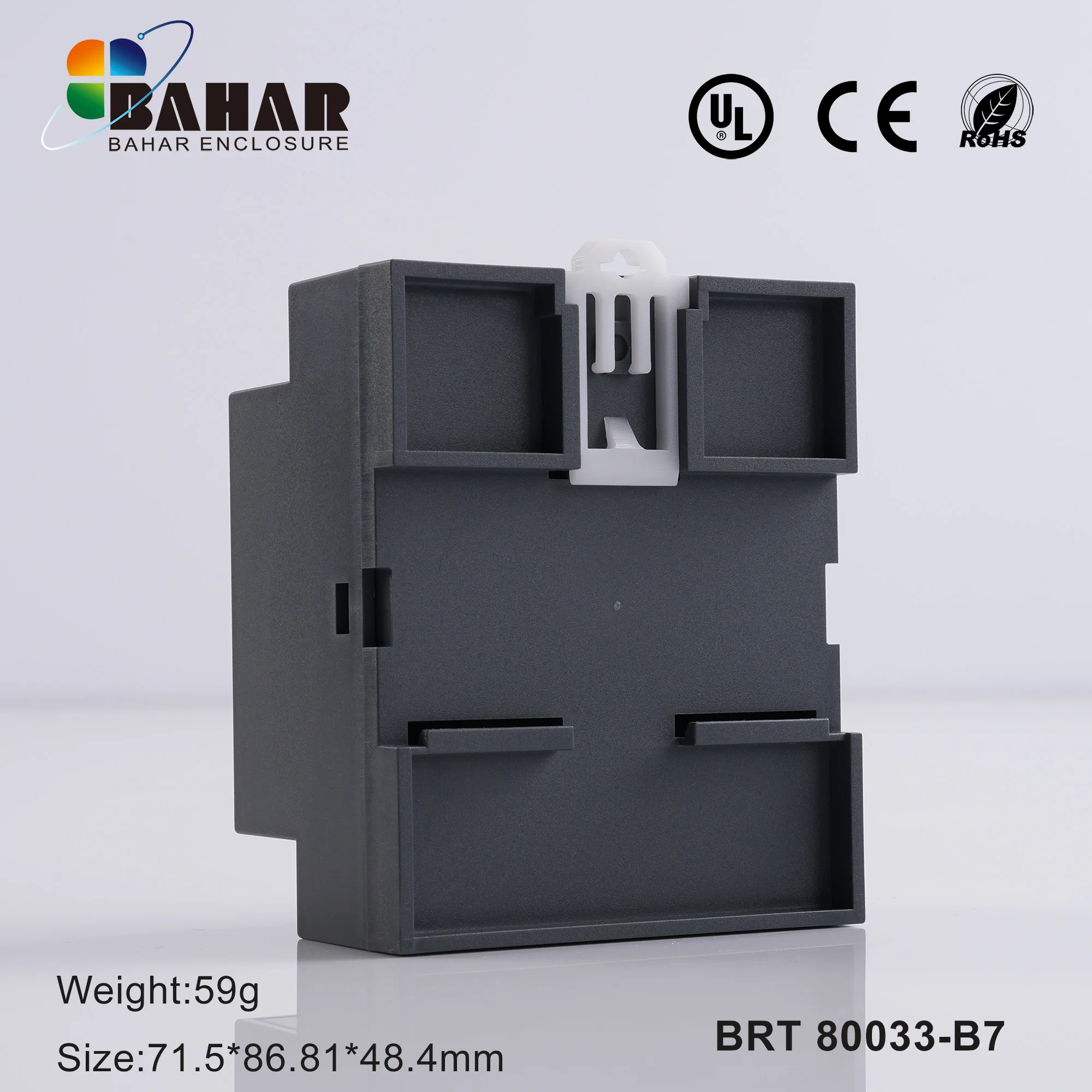 Power Electronic Components Housing Industrial Control Box DIN Rail Enclosure PLC Control Box BAHAR ENCLOSURE BRT 80033