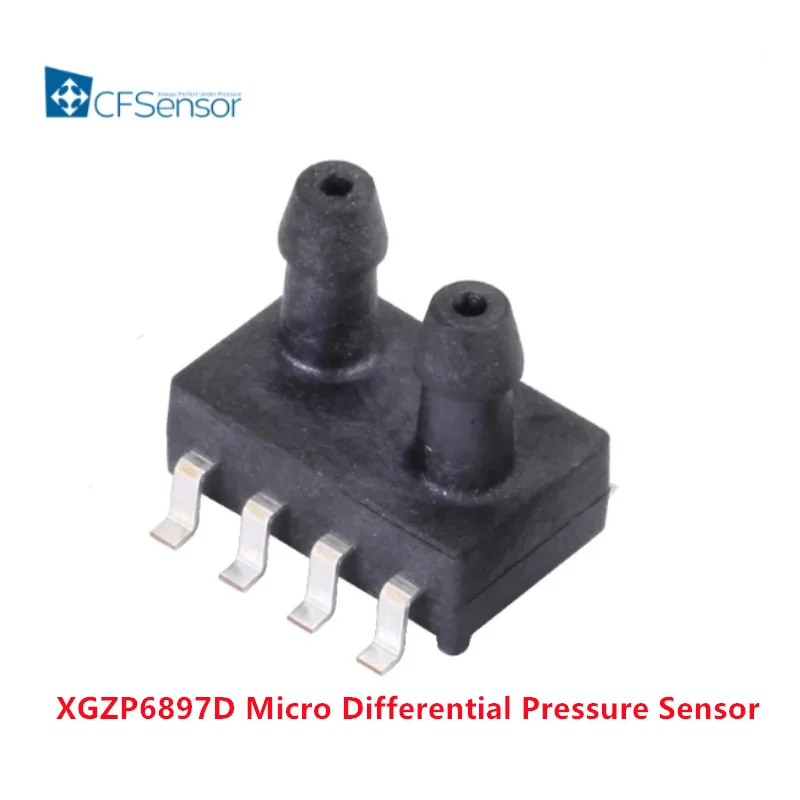 XGZP6897D Micro Differential Pressure Sensor 1kPa Dual Inlet Tracheal Ventilator Pressure Sensor Wind Pressure Flow