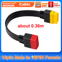 16pin male to 16pin Female Extension cable for car diagnostic Tools for Ediag mini, Ediag Elite, Thinkdiag, Soloscan, etc