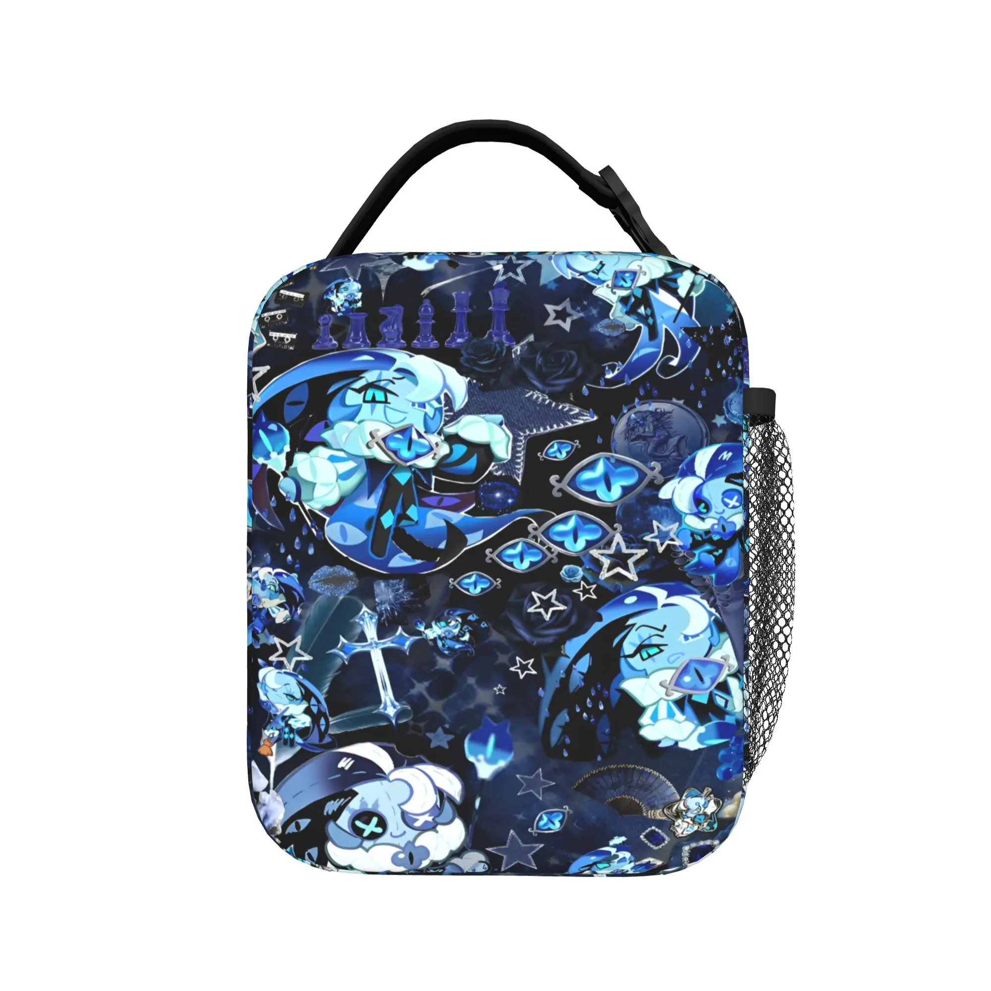 Shadow Milk Coolie cookie run kingdom Merch Insulated Lunch Bags For School Office  Food Box Portable Thermal Cooler Lunch Box