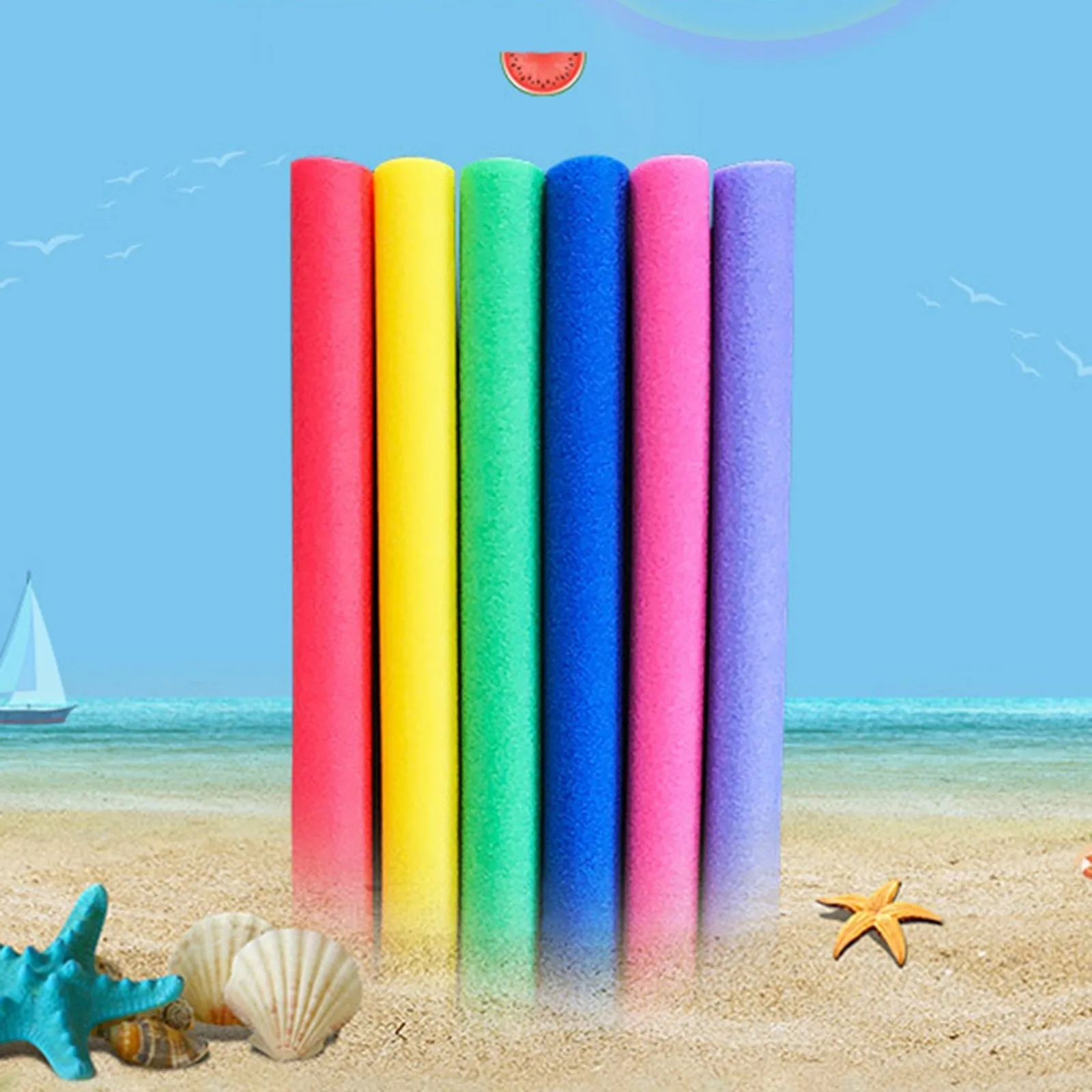 Swimming Pool Noodle Float Aid Swim Noodles Ring Foam Buoyancy Stick Useful For Kids Adult Pool Accessories Foam Strip ﻿