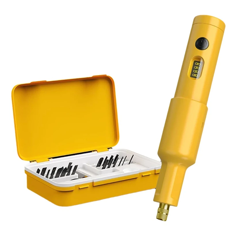 A19F-Electric Wood Engraving Machine Rechargeable Portable Handheld Electric Chisel Wood Cutter With 20PCS Replaceable Blades