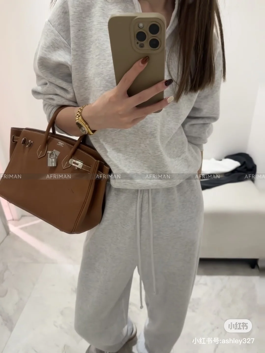 Women Street Fashion Half Zipper Casual Cotton Hoodies + High Elastic Waist Long Pants Set