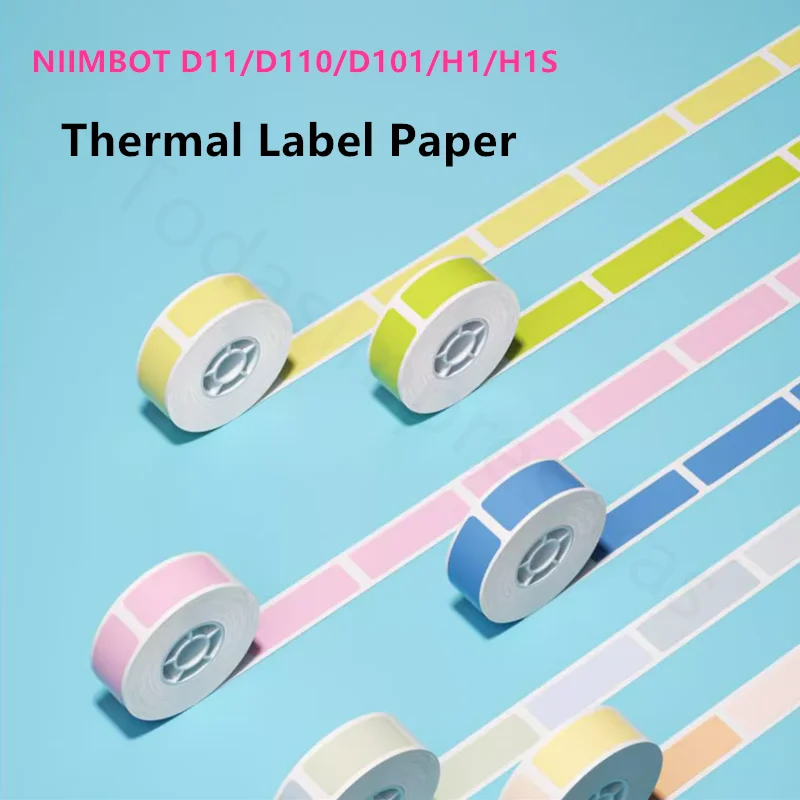 Niimbot H1 H1S D110 D101 D11 Thermal Label Printer Paper Home Storage Marking Label Ribbon Taper Kids Fun Sticker Christmas Gift