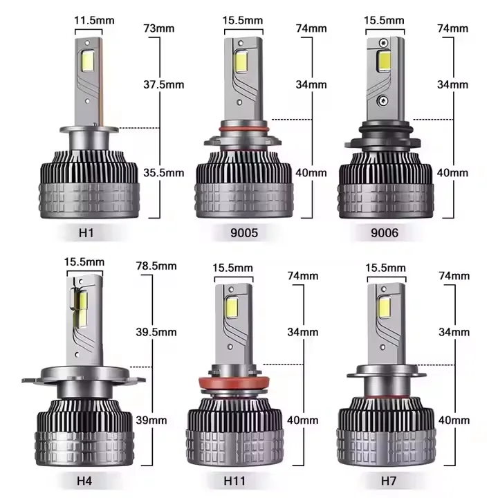K13 240W Faróis LED Car 4575 CSP H7 H11 9005 9006 9012 H13 9004 9007 H4 Fan Car Fog Lâmpadas Auto LED Farol lâmpadas
