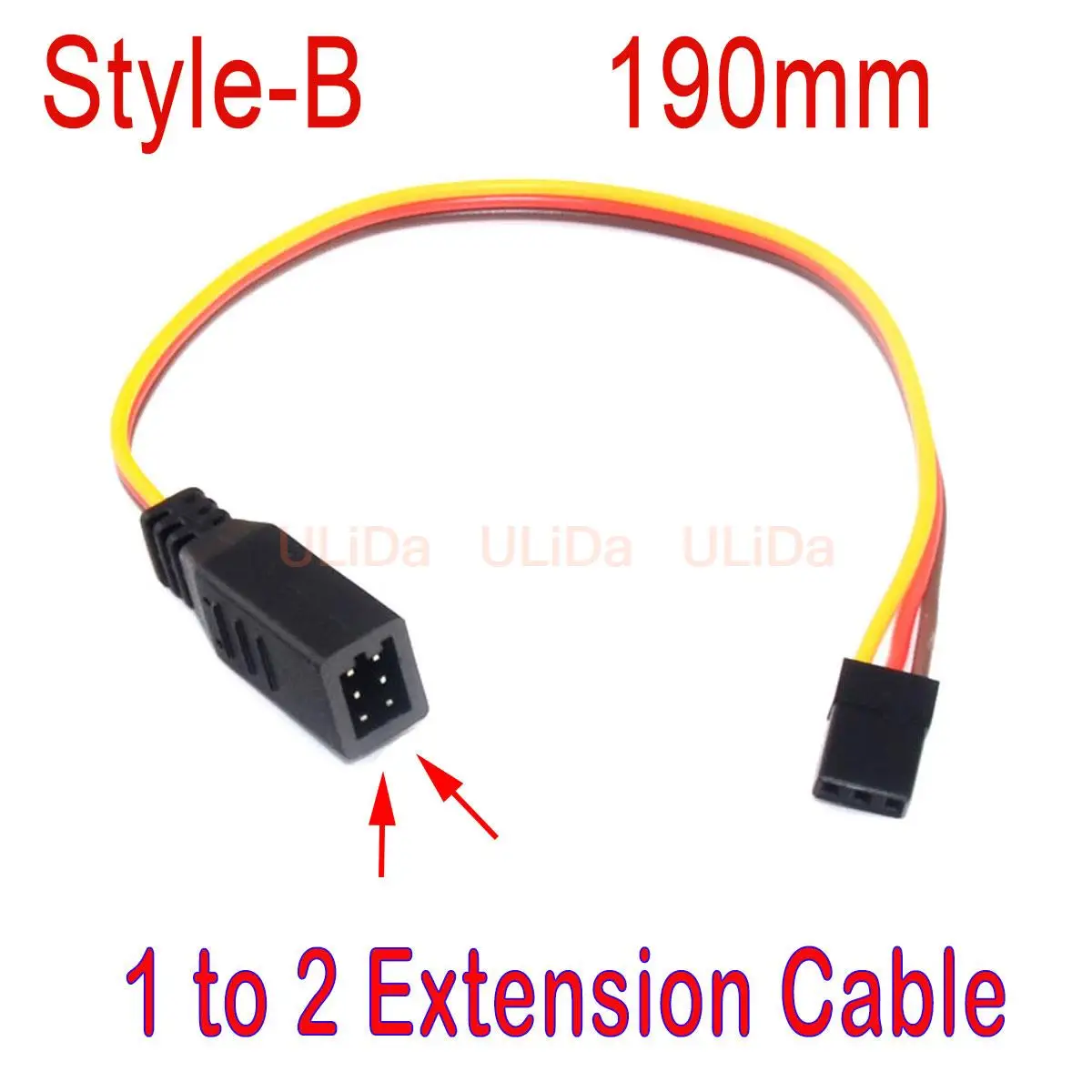 1 2pcs /5pcs 90mm Servo Splitter Cable,1 Male to 2 Female JR Style Servo Y Harness Cables Extension Lead Wire for RC Car Drone