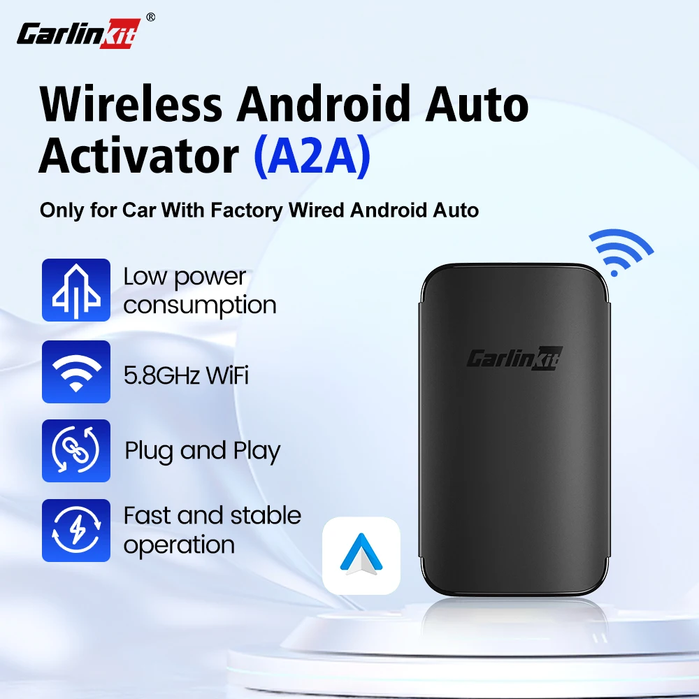 2024 CarlinKit Android Auto Wireless Adapter Smart Ai Box Plug And Play Bluetooth WiFi Auto Connect  For Wired Android Auto Cars