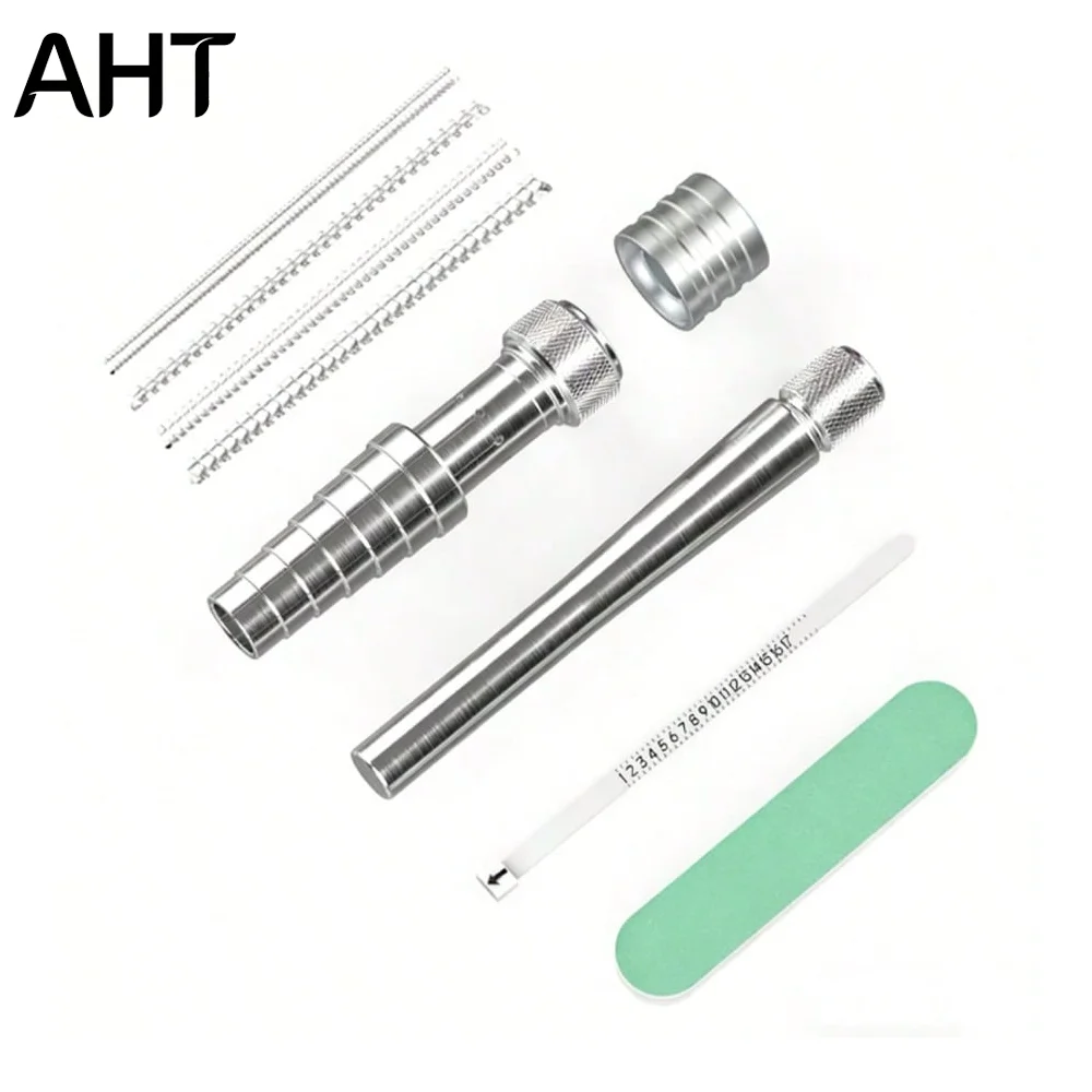 AHT 2026 Stainless Steel Ring Mandrel Set - Ring Sizing Stick & Measuring Gauge Kit for Jewelry Making, Resizing & Shaping 6-10