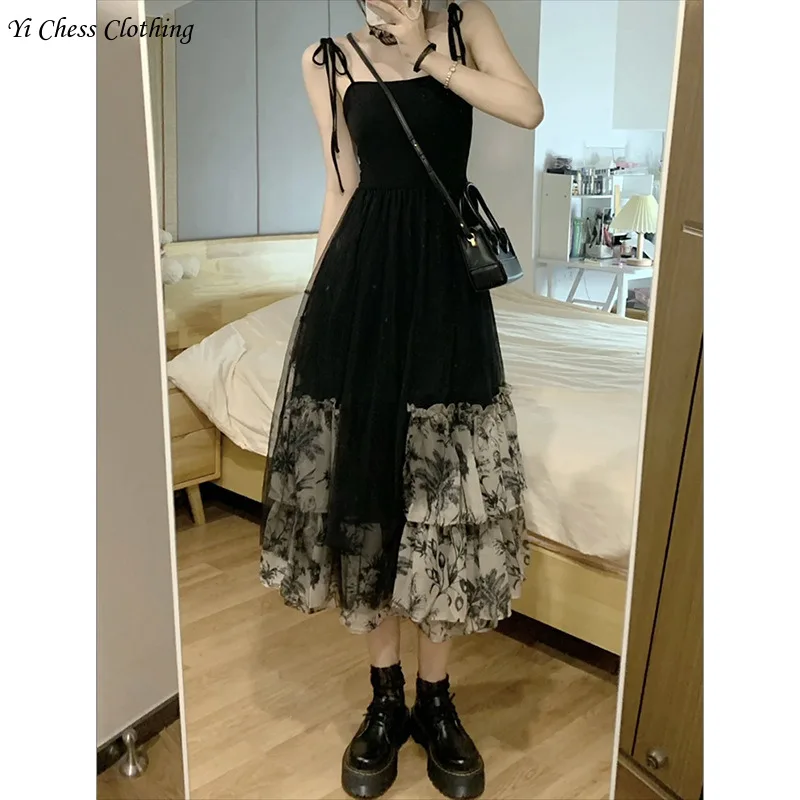 

Rose Secret Realm fashion Elegance Slim Slimming With Waist Wrap Summer 2024 New High Quality Long dresses female women dress