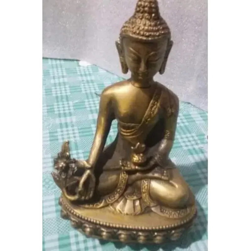 Large Tibetan Buddha Statue Brass, free delivery, Tibetan Medicine, 15 or 21mm