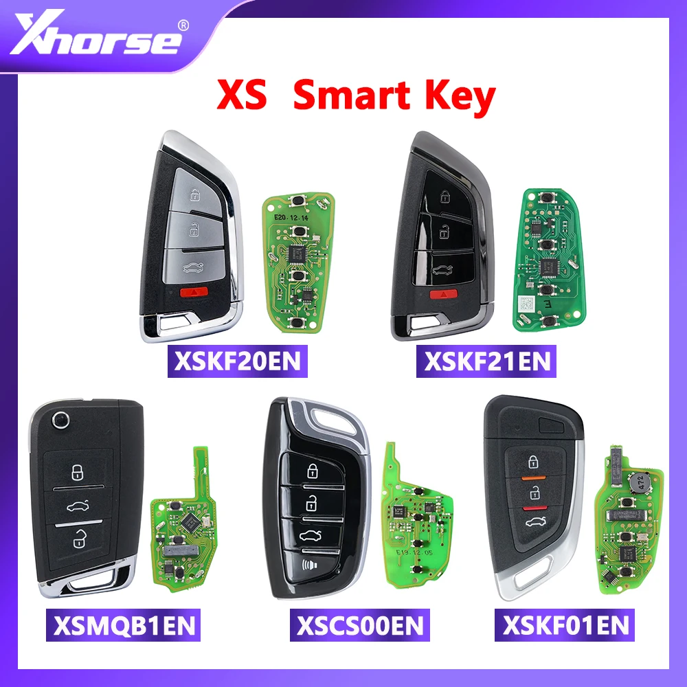 

XHORSE VVDI Universal Remotes Smart Key with Proximity Function PN: XSKF01EN/XSKF20EN/XSKF21EN/XSMQB1EN/XSCS00EN English Version