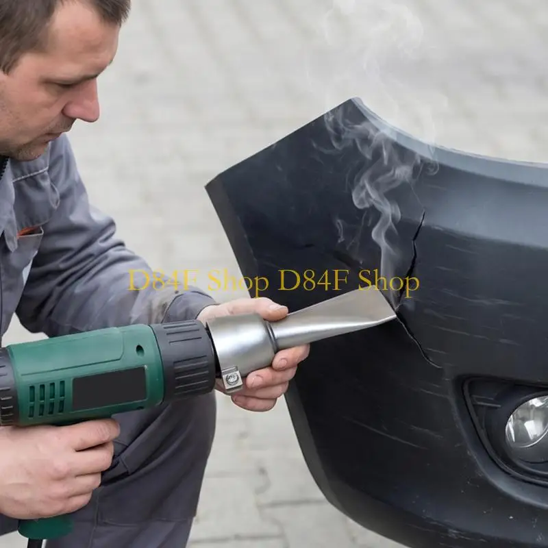 D84F Flat Shaped Hot Air Guns Nozzle Made From Corrosion Resistant Stainless Steel