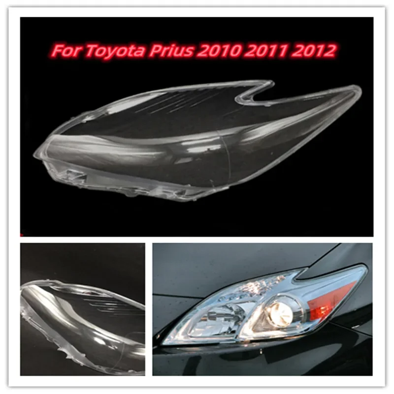 

HTTCY For Toyota Prius 2010 2011 2012 Headlamp Lamp Shell Mask Headlight Cover Lens Plexiglass Replace Original Lampshade