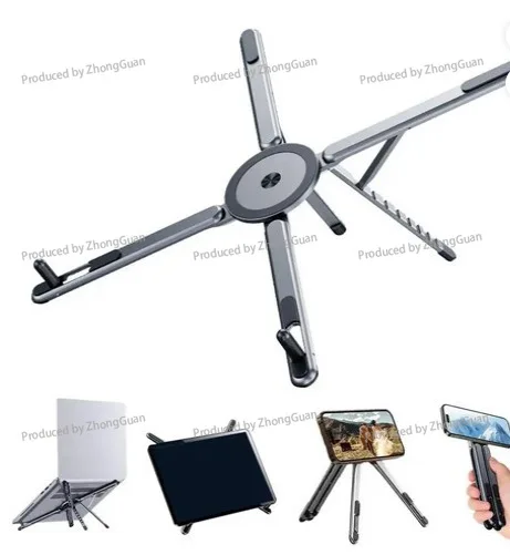 Bestselling Magnetic Aluminum Alloy Phone Stand - Portable, Multi-functional Tablet, Phone, and Laptop Holder