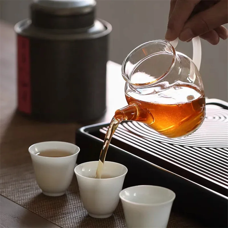 280ml High Borosilicate Glass Tea Pot Heat Resistance Brewing Puer Herb Flower Tea Pitcher Kung Fu Tea Set 5