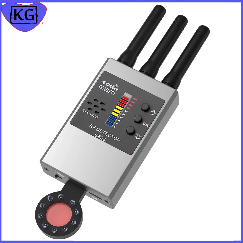 RF 신호 감지기 버그 GSM GPS 트래커, 미니 카메라 스캐닝, 스파이 방지, 가제트 탐지기, 신호 차단기, 풀 프로페셔널