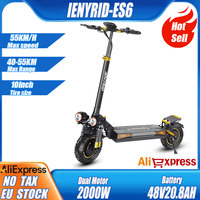 IENYRID ES6 E-Scooters 2000 W Dual Motor 48 V 20.8 AH Lithium Battery E-Scooter Aldult 10-inch Off-road Tires Folding E-Scooters