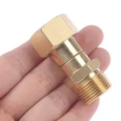 1PC 360 Degree Rotation Hose Sprayer Connector Brass High Pressure  M22 14mm Thread Washer Swivel Joint Connector Hose Fitting