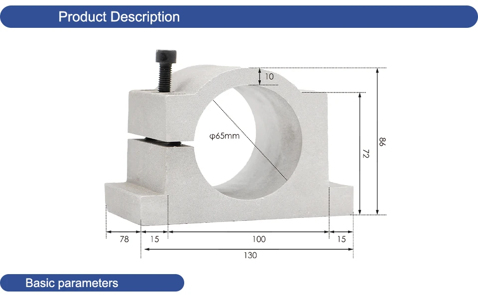 G-Penny 800W wassergekühlter CNC-Spindel-Kit, 24000 U/min, 0,01 mm Genauigkeit, 4 Lager, 1,5 kW VFD, 65 mm Halterung und Pumpe für Holz und Aluminium – Detail 10