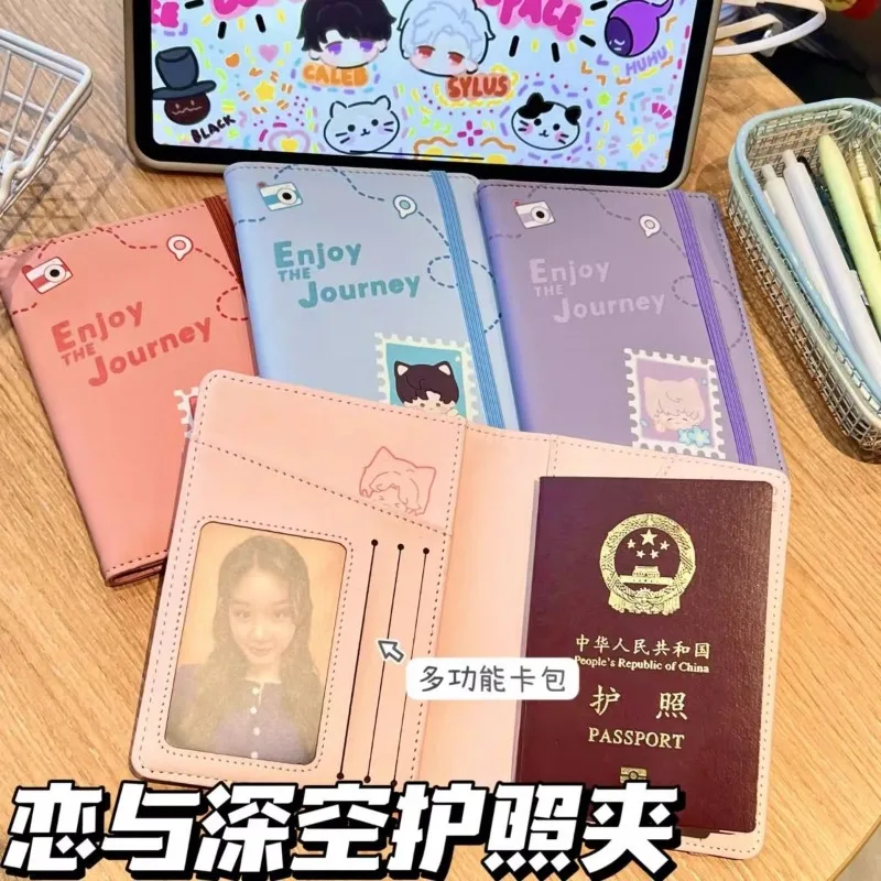 2025 juego amor y espacio profundo fundas para pasaporte de negocios titular multifunción tarjeta bancaria de identificación Xavier Zayne Rafayel ralayo Sylus regalo