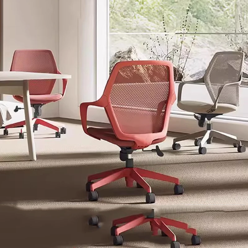 Study Lazy Office Chair Cushion Comfortable Mobile Desk Computer Office Chair Lightweight Conference Mobilya Home Furniture