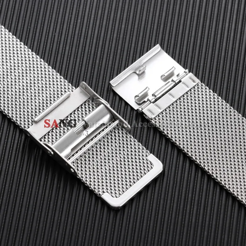 18mm 20mm 22mm 12mm 14mm 16mm 17mm 19mm 21mm 24mm Milanese Watch Straps Universal Bracelet Quick Release 0.6mesh Stainless Steel