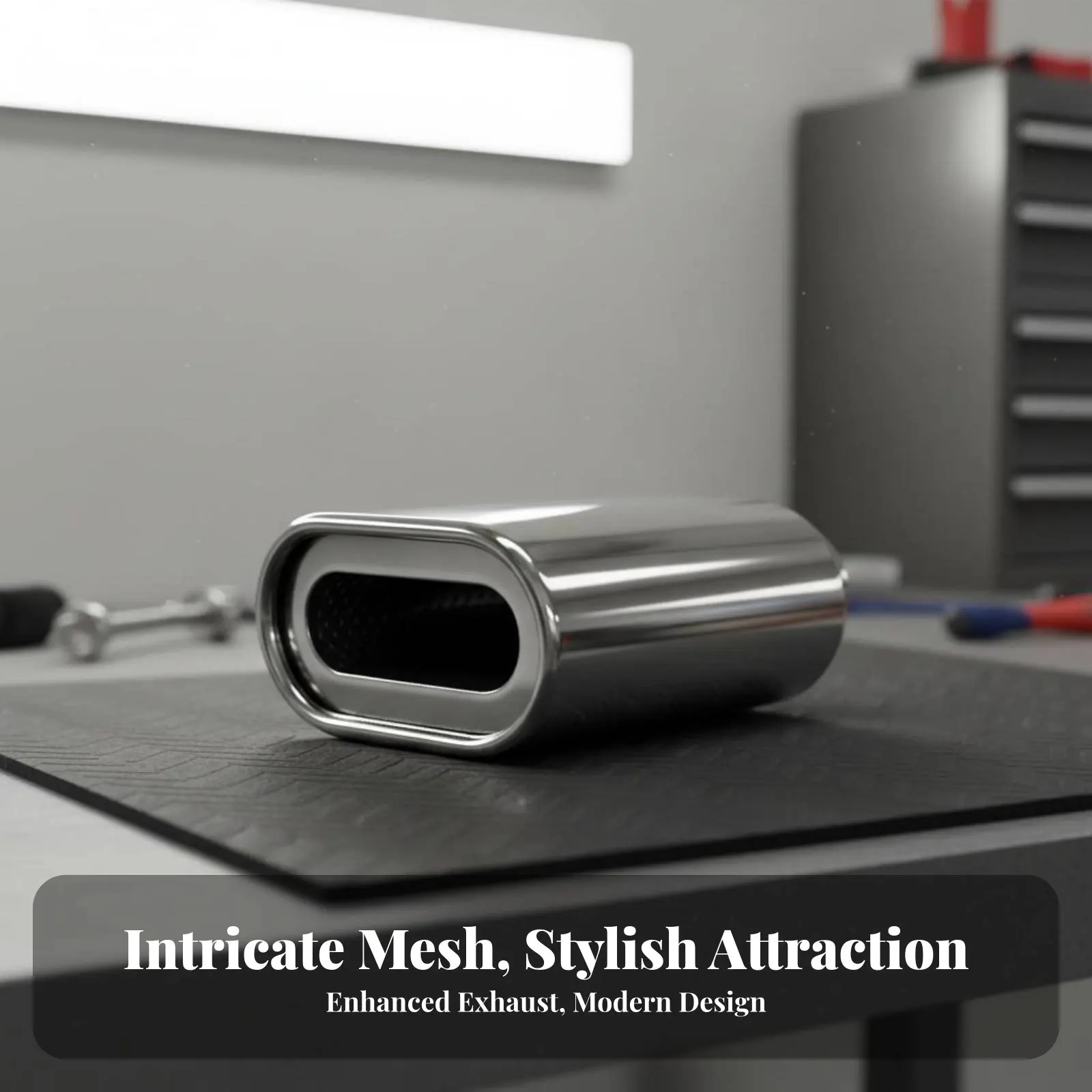 Stainless Steel Exhaust Tip Noise Reduction Stainless Steel Acoustic Damper Tip Universal Tailpipe Cover
