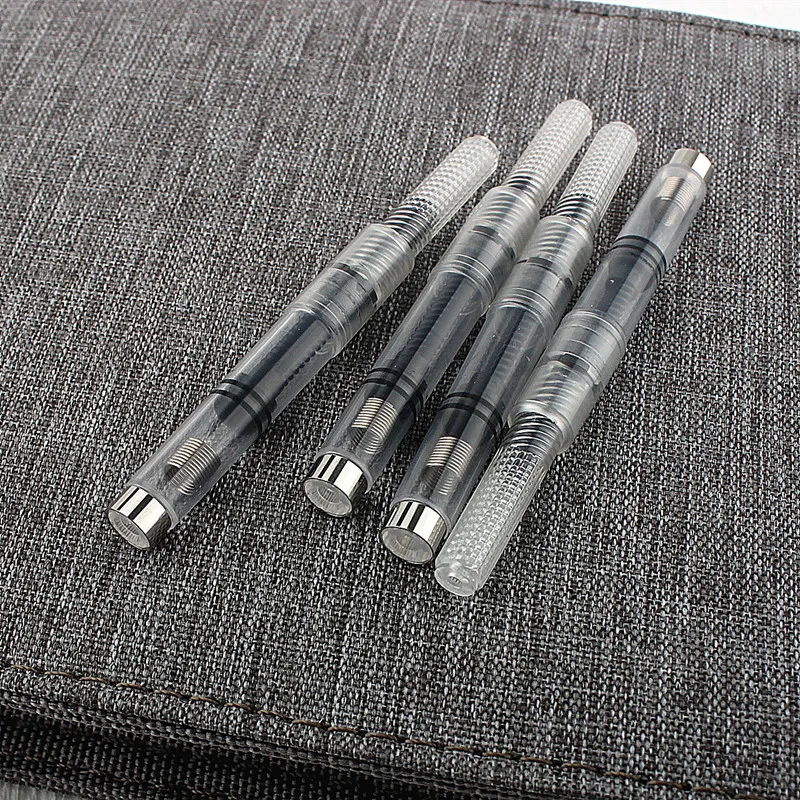 

10pcs 3.4mm Metal Transparent Big Fountain Pen Ink Refill Cartridges Stationery Office School Supplies