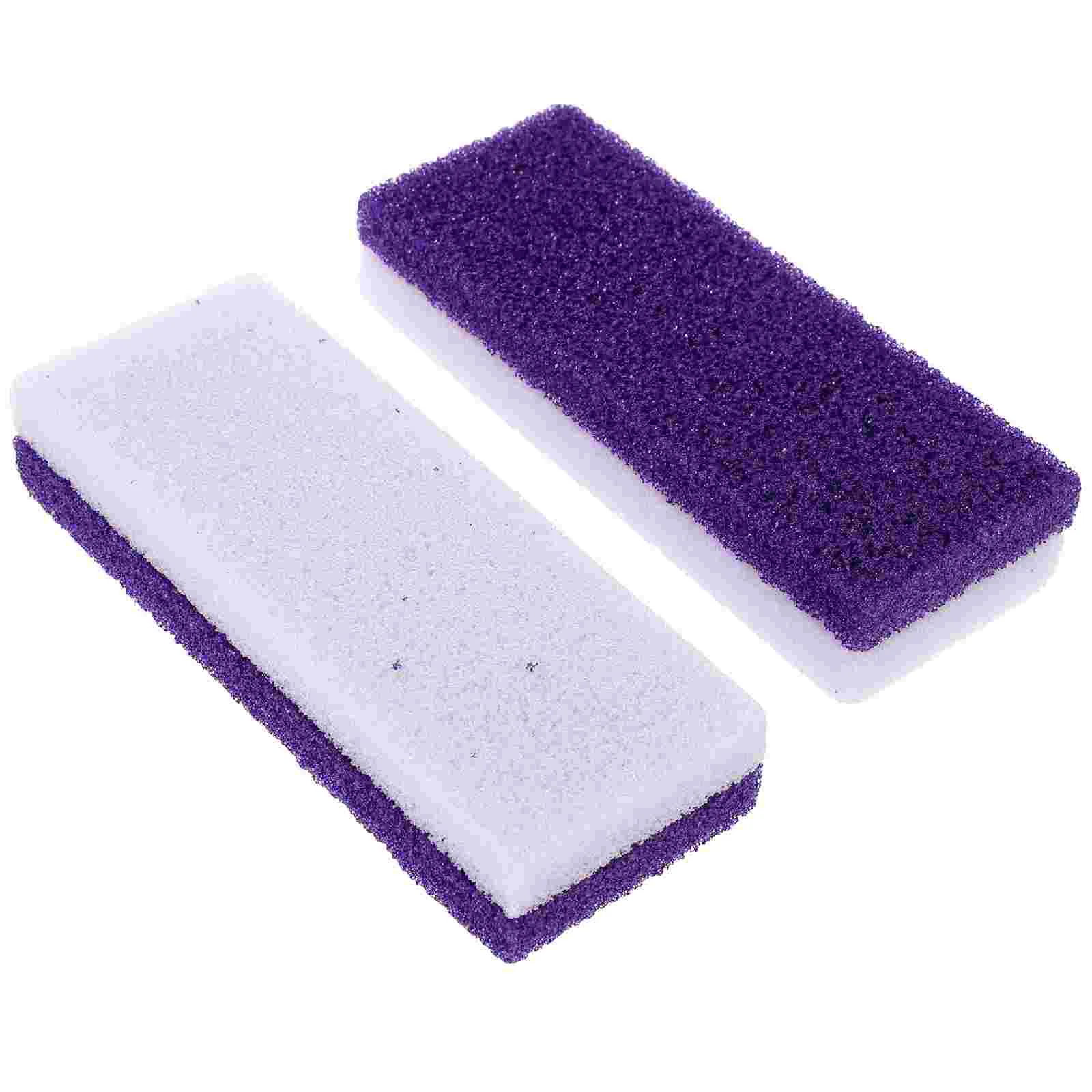 2 Pcs Cleaning Tools Foot Pumice Stone Pedicure Corn Callus Remove Scrubber Violet