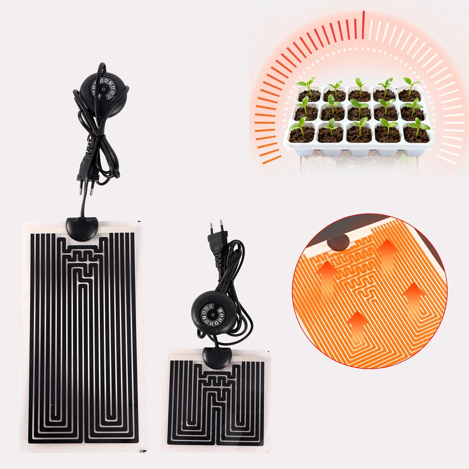 5~40W Plant Heating Pad Seedling Heat Mat Electric Warming Mat for Faster Germination&Root Growth Seed Starting Propagation