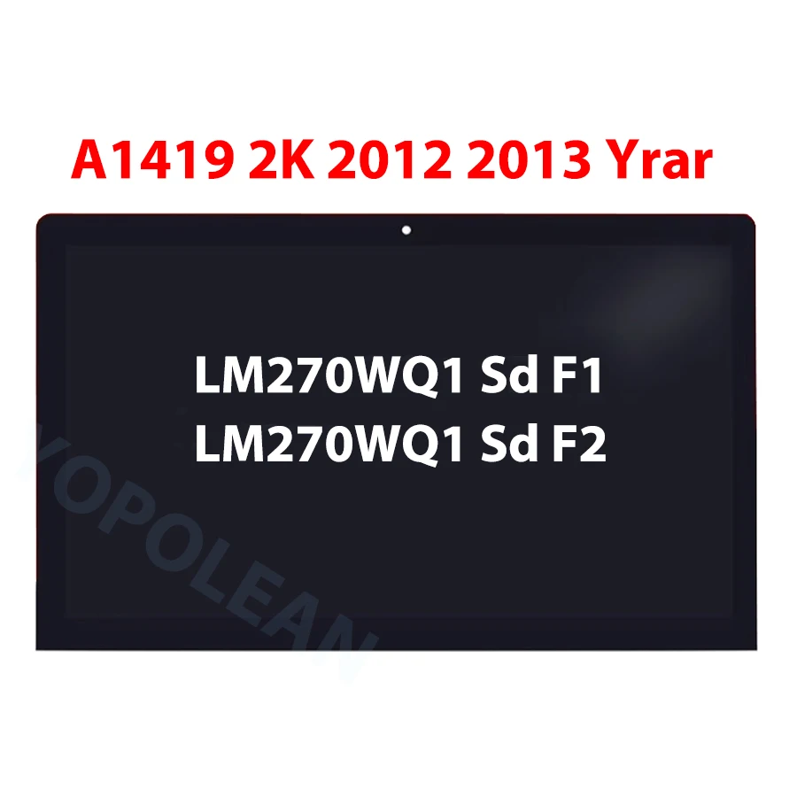 Original A1419 A2115 5K 27 inch LCD Screen Display LM270QQ1 SDA1
