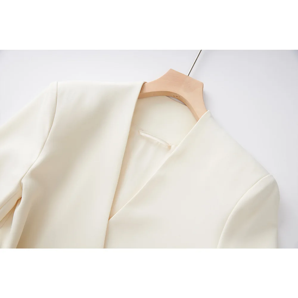 ZOCI-cárdigan con frente abierto para mujer, chaqueta con cinturón y cuello en V, prendas de vestir informales para oficina, abrigo ligero, novedad de invierno 2025