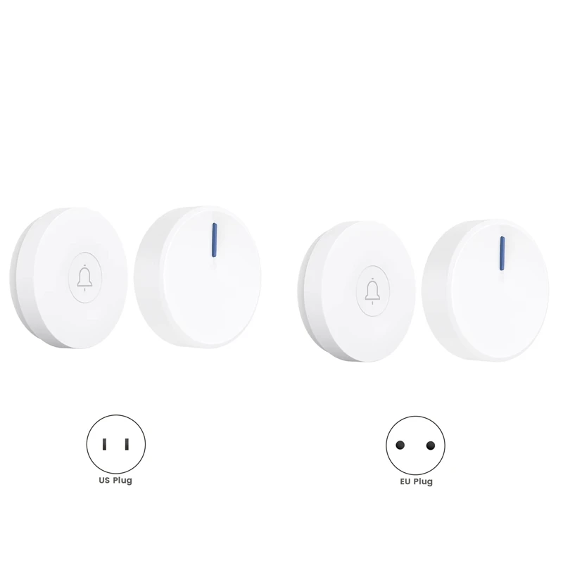 Sonnette de porte intelligente sans fil étanche, sonnette de porte de bienvenue à la maison, auto-62, 38 sonneries, télécommande à 150m, nouveau