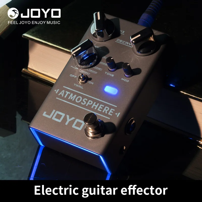 Педаль для гитары JOYO-R-14 ATMOSPhere Reverb, SPRING, CHURCH, PLATE, EKO-VERB, SHIMMER, COM, REWIND, FOREST, PULSE 9, Digital Rever