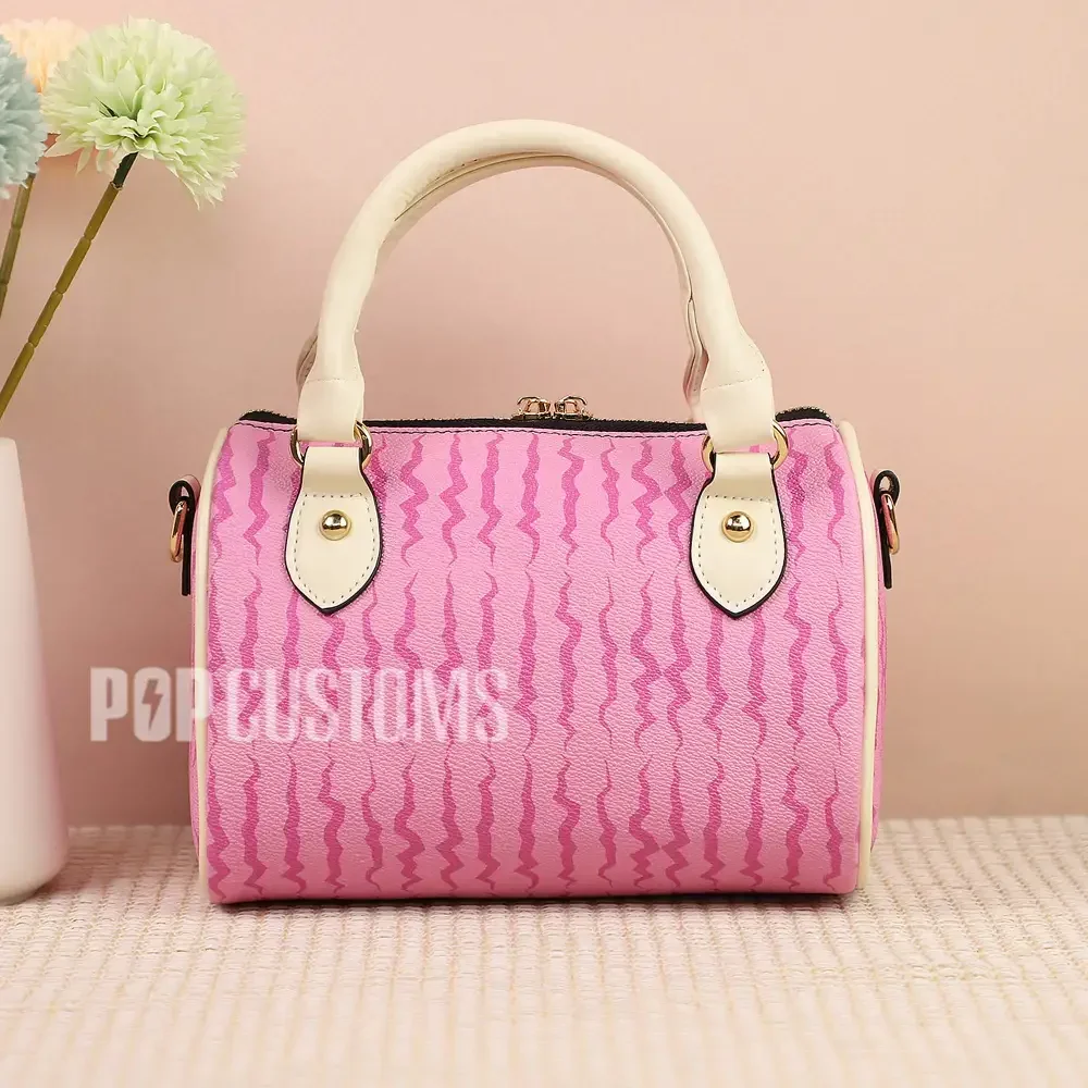 

Customized Leather Boston Bag for Women,Light and Portable and Waterproof, Women's Leather Mini Small Boston Bag Satchel Handbag